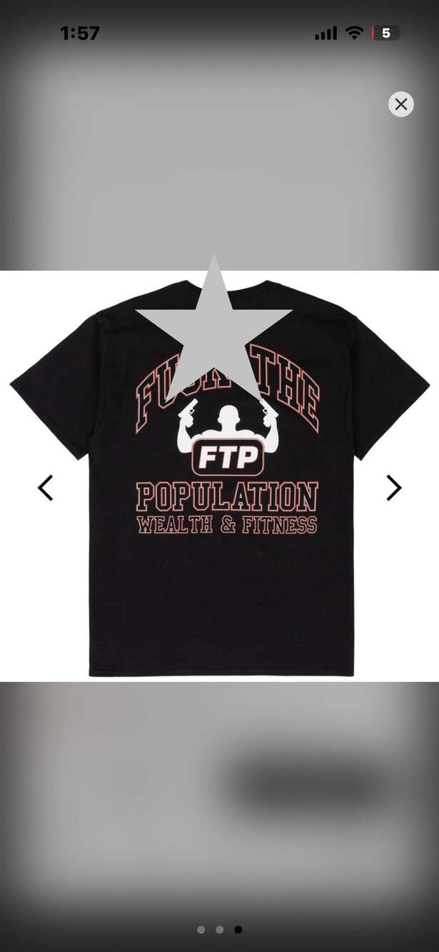 FTP Wealth & Fitness Tee Black XL